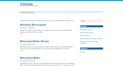 Desktop Screenshot of clinicas.com.co